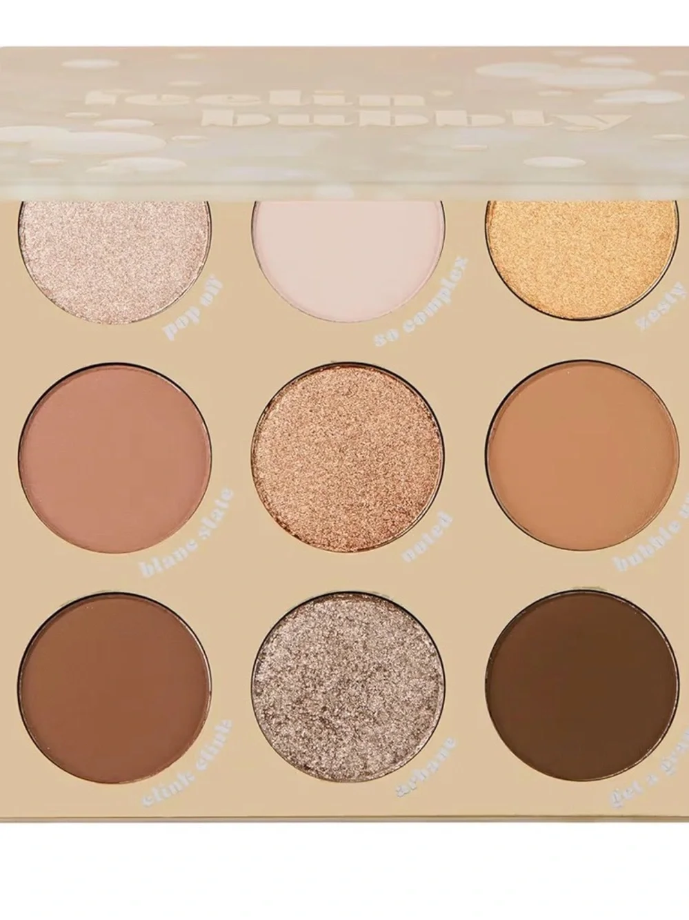 Colourpop Warm Neutral 9-Pan Eyeshadow Palette - Cream, Gold, Brown